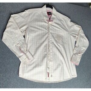 Billy Jealousy Shirt Mens Medium White Long Sleeve Button Up Casual Top